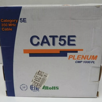 Monoprice 1000FT 24AWG Cat5e 350MHz UTP Solid_ Plenum (CMP)_ Bulk Ethernet Bare