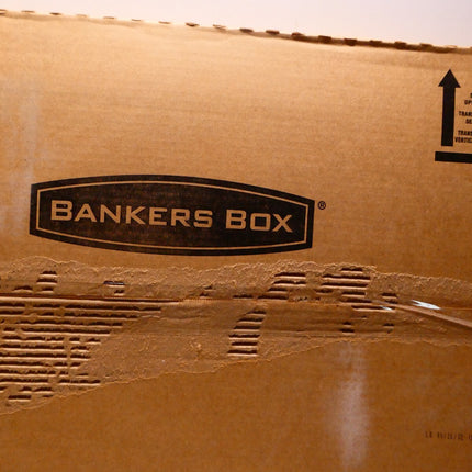 Bankers Box HANG'N'STOR Medium-Duty Storage Boxes, FastFold, Lift-Off Lid, Lette