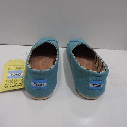 TOMS Women's Heritage Canvas Original, Marine Blue Heritage Canvas - 7 US