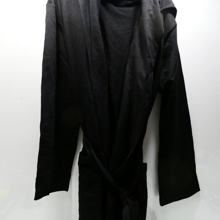 Calvin Klein Cotton Long Robe Black, Size S/M