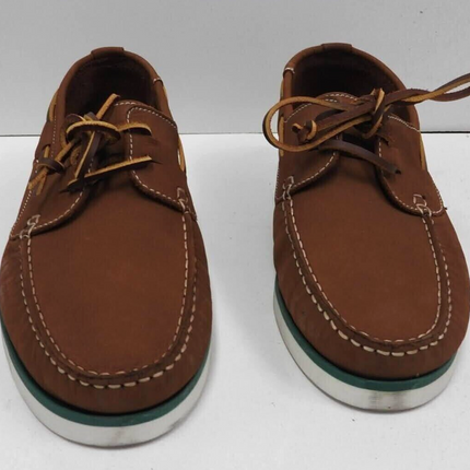 Brando Men's Lace-Up Flats Shoes, Cognac, 40 EU