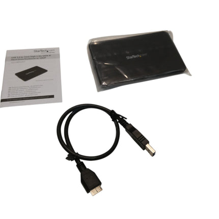 StarTech.com 2.5in USB 3.0 SATA Hard Drive Enclosure w/ UASP for Slim 7mm SATA 