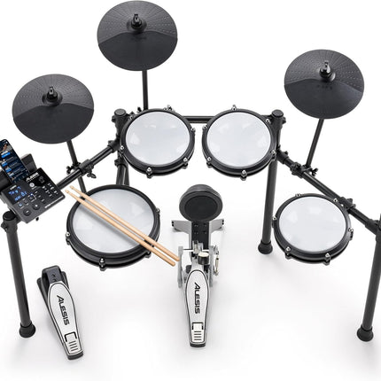 Alesis Nitro Max Kit Electric Drum Kit with Quiet Mesh Pads, 10" Dual Zone Snare