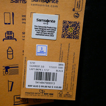 Samsonite Guardit 2.0 Backpack 48cm, Black