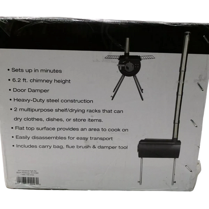 US Stove CCS14 Caribou Backpacker Portable Camp Stove - 14 Inch, Black, Small