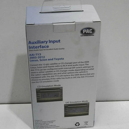 PAC AAI-TY3 Auxiliary Input Adapter for Select Lexus/Scion/Toyota Factory Radios