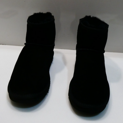 UGG Woolcomfort Classic Mini Boots Premium Australian Sheepskin - Black - AU W11