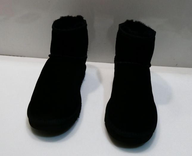 UGG Woolcomfort Classic Mini Boots Premium Australian Sheepskin - Black - AU W11