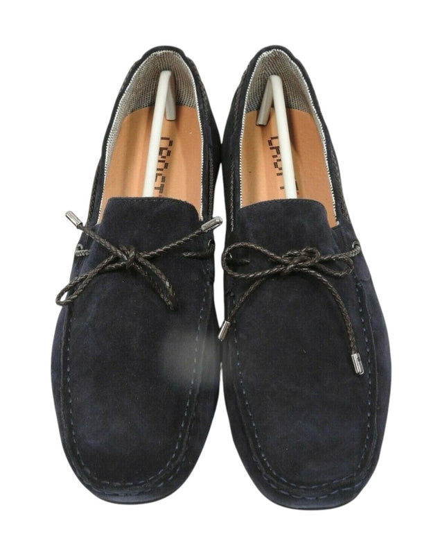 CROFT Men's Perry Flat Loafers, Midnight Suede, EU 45, US 12