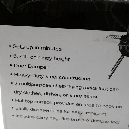 US Stove CCS14 Caribou Backpacker Portable Camp Stove - 14 Inch, Black, Small