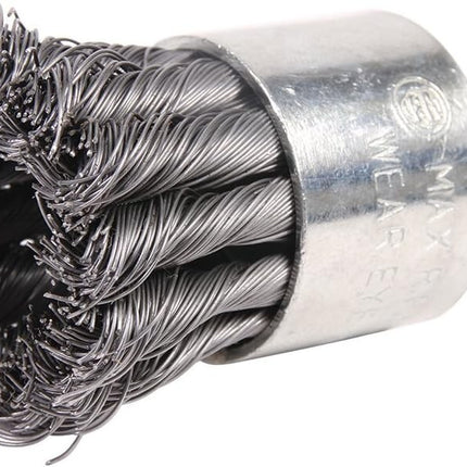 Mercer Industries 181031B Premium Knot End Brush, 1-1/8" x 1/4" Shank For Drills