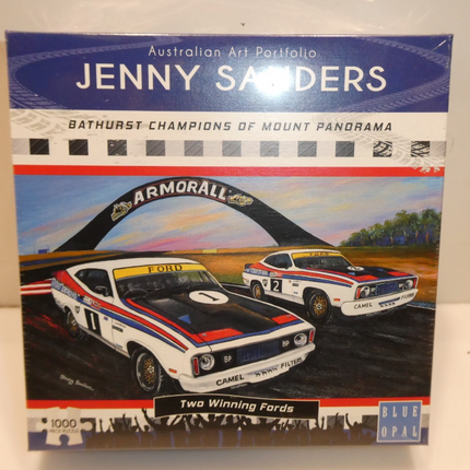 Blue Opal Jenny Sanders Bathurst 2 Winning Fords 1000 Piece Jigsaw Puzzle