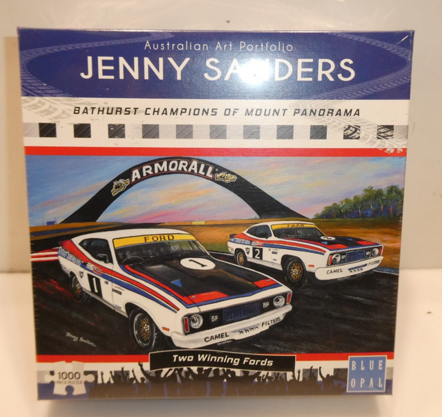 Blue Opal Jenny Sanders Bathurst 2 Winning Fords 1000 Piece Jigsaw Puzzle