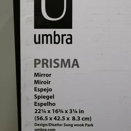 Umbra 358776-165 Prisma Modern Geometric Shaped Oval Mirror Wall Decor