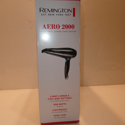 Remington D3190AU Aero 2000 Hair Dryer - Black