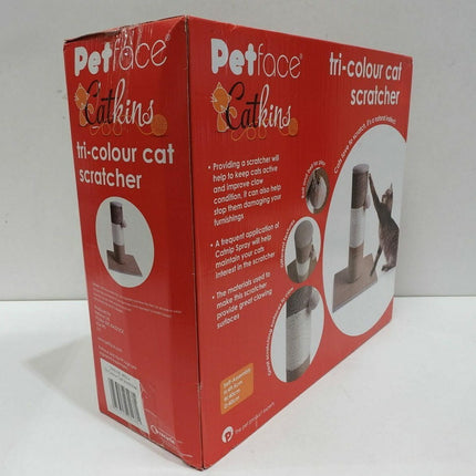 Petface Tri Colour Cat Scratcher