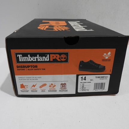 Timberland PRO Men's Disruptor Oxford Alloy Safety Toe Black/Black - 14 W US