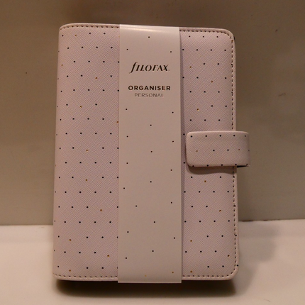 Filofax Moonlight Organizer, Personal Size, White