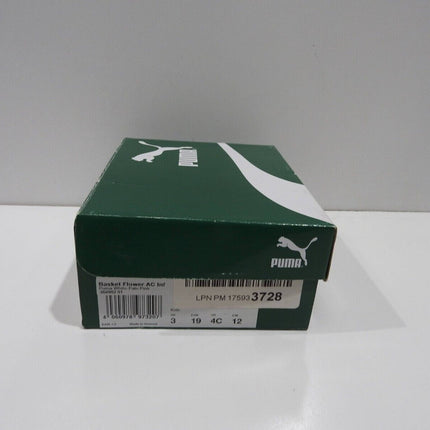 PUMA Baby Basket Flower AC INF Sneakers, Puma White-Pale Pink - 4 US