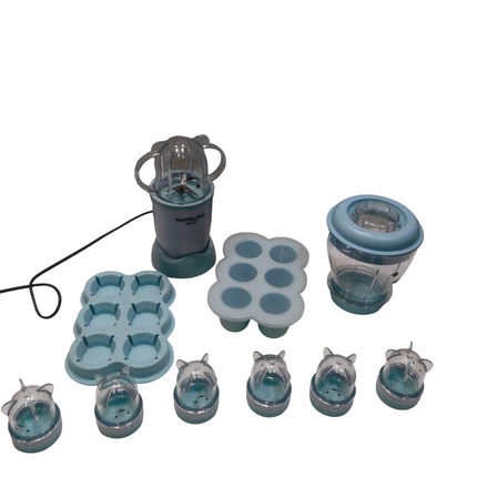 NutriBullet Baby 200W, White / Blue, Blender Designed to Make Baby Food