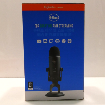 Logitech Yeti Premium Multi-Pattern USB Microphone with Blue Voice