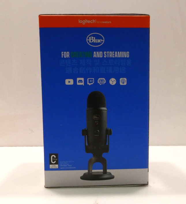 Logitech Yeti Premium Multi-Pattern USB Microphone with Blue Voice