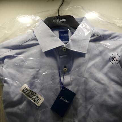 Abelard Men's Waffle Dobby Shirt Slim Fit, Sky, XL