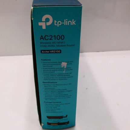 TP-LINK AC2100 Archer VR2100 ADSL/VDSL Modem Router OneMesh - Black