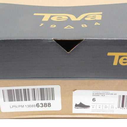 Teva Women's Arrowood Venture WP Women's Trekking & Hiking Shoes, Black, 6 US