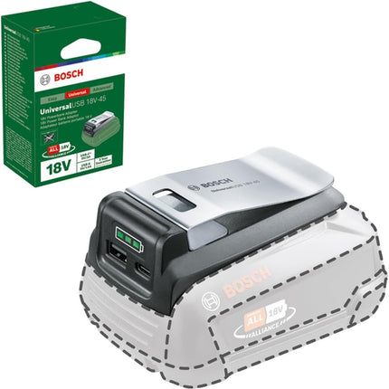 Bosch USB Adapter UniversalUSB 18V-45 (for Charging Different Devices)