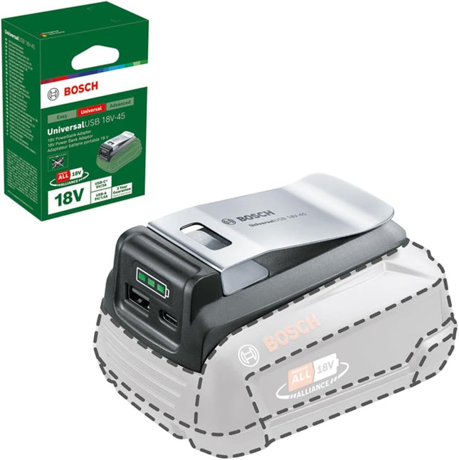 Bosch USB Adapter UniversalUSB 18V-45 (for Charging Different Devices)