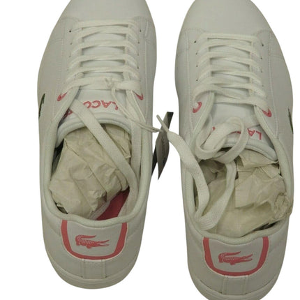 Lacoste Carnaby Evo BL 2 White/Pink Synthetic Junior Trainers Shoes UK 5, US 6
