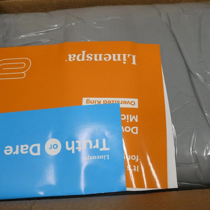 Linenspa All-Season Reversible Down Alternative Quilted Comforter - Stone/Charco