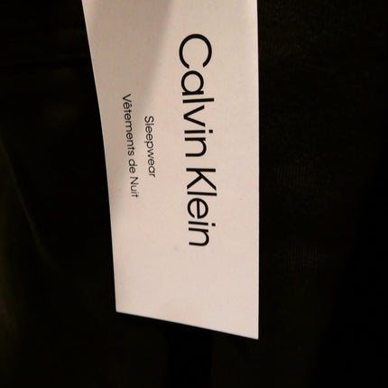 Calvin Klein Cotton Long Robe Black, Size S/M