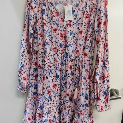 Jag Women Kristen Printed Dress, Blush, Size - 8