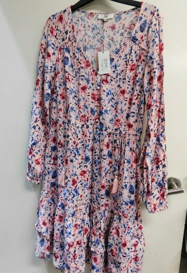 Jag Women Kristen Printed Dress, Blush, Size - 8