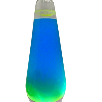 EOE Lava Table Lamp, 36 cm Height, Blue/Yellow