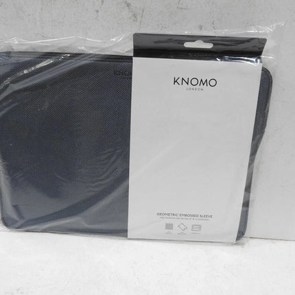 Knomo Embossed 13" Laptop Sleeve, Slim, Lightweight Leather Laptop Sleeve Compat
