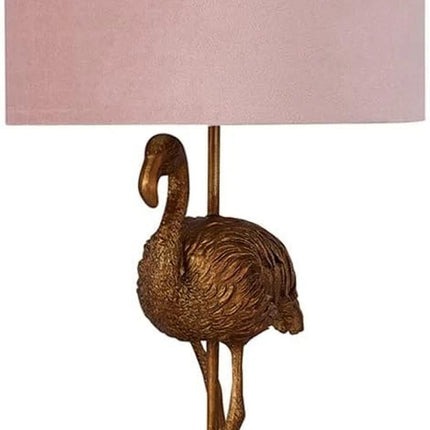 Lexi Flamingo Standing Table Lamp - Gold
