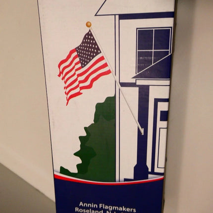 Annin Flagmakers American Flag SolarGuard Nylon Flag, Solar Light and Flagpole