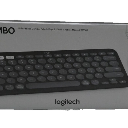 Logitech Pebble 2 Combo Wireless Keyboard/Mouse Bundle - Tonal Graphite, English