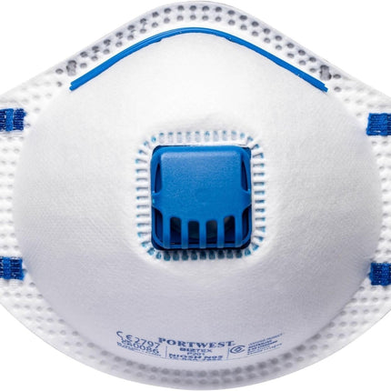 Portwest P201 Disposable FFP2 Respirator Face Mask (Pack of 10) White