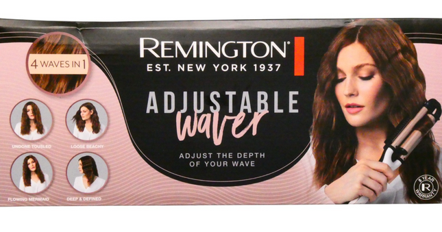 Remington Adjustable Waver, CI19A1AU, Create 4 Different Waves (Beach, Mermai...