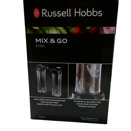 Russell Hobbs RHBL300 Mix & Go Classic Stainless Steel Blender - Black/Silver