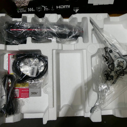 AOC 27-Inch IPS 144Hz Full HD Monitor with Height Adjustable Stand, Black