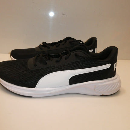 PUMA Men's Night Runner V2 Sneaker, Black/White, US 9.5