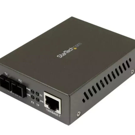 StarTech.com 1000 Mbps Gigabit Multi Mode Fiber Ethernet Media Converter SC 550m