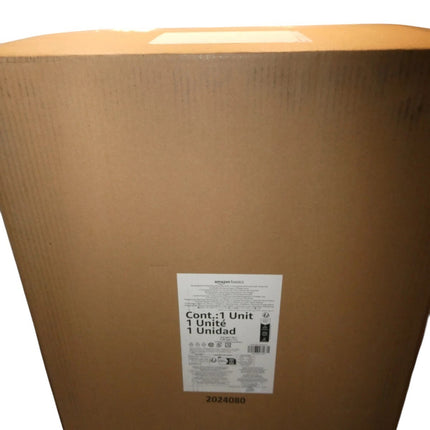 Amazon Basics Rectangular Pedal Recycling Bin with 2 Compartments 25L & 15L