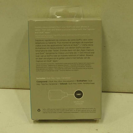 GoPro Quik Key MicroSD Card Reader for Micro -USB