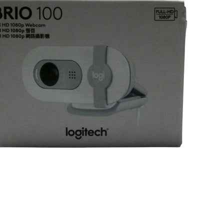 Logitech - Brio 100 1080p Full HD Webcam for Meetings and Streaming - Off-White